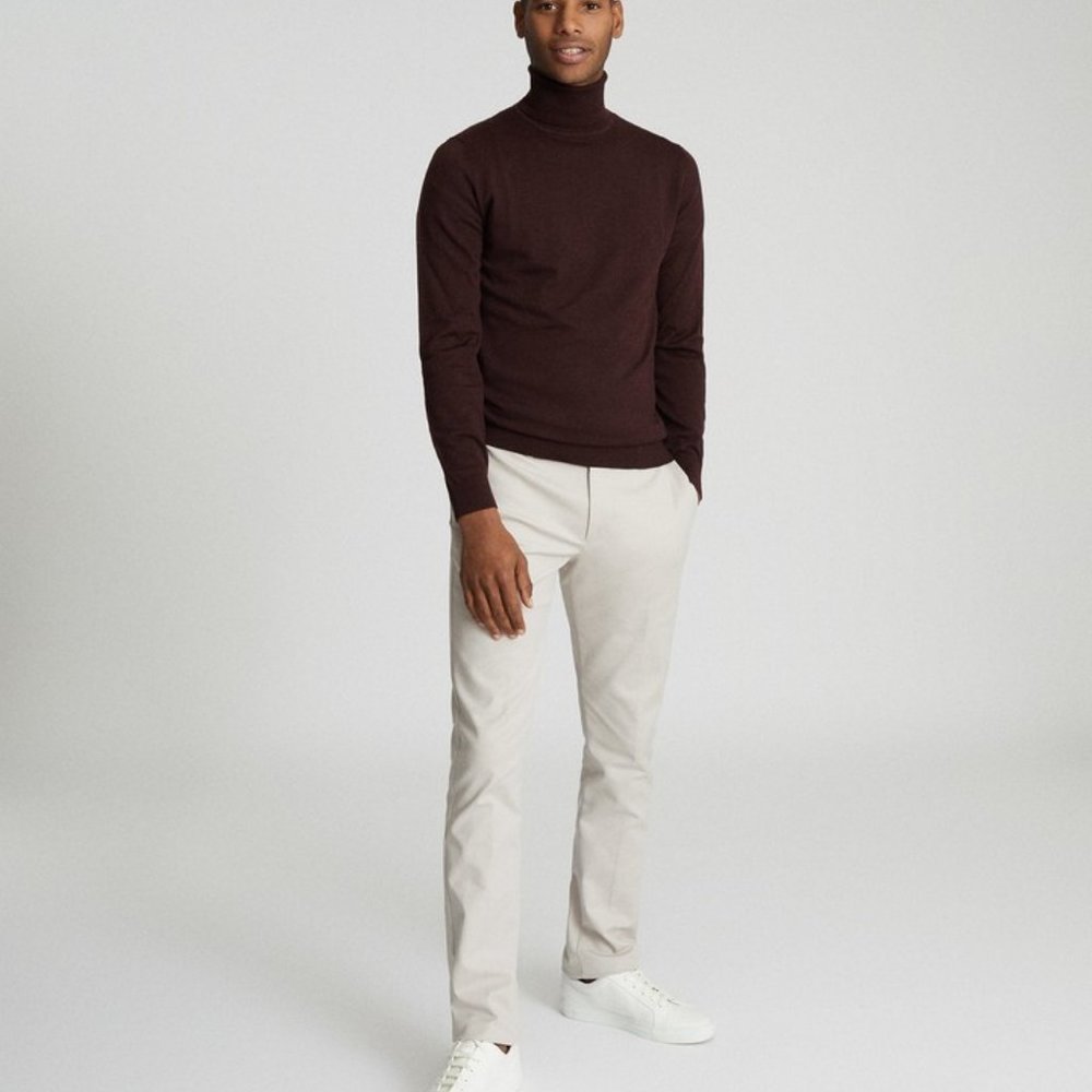 Reiss Maroon Turtleneck Wool Sweater (BRAND NEW) -